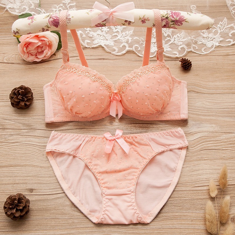 TERMURAH Set Bra / BH pakaian dalam cewek wanita remaja bahan import korea seksi KR017 kawat
