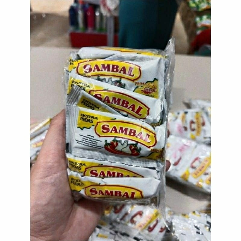 

25pcs saus sambal Pedas Saos cocolan sachet