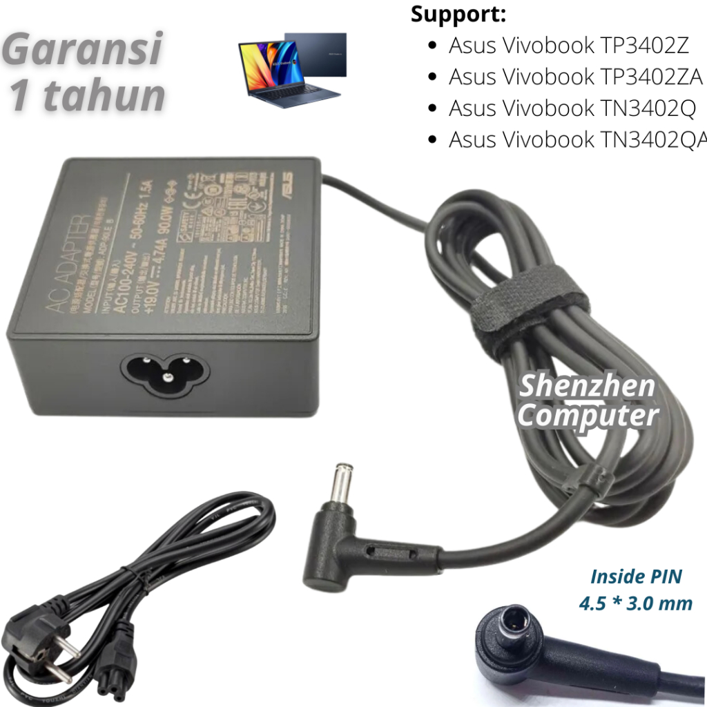 Charger Asus Vivobook TP3402Z TP3402ZA TN3402Q TN3402QA adapter adaptor
