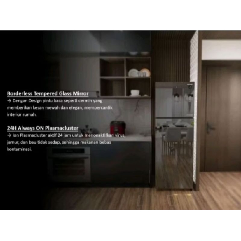 Kulkas Sharp 2 pintu inverter SJ-426GI-MS SJ-426 GI-MS