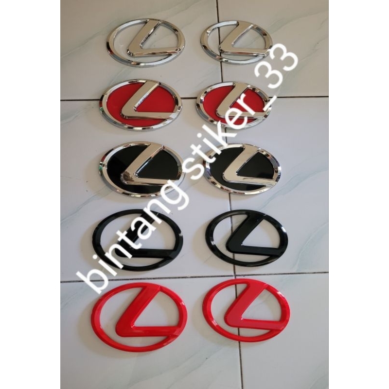 emblem logo  lexus ukuran 13cm/14cm/emblem lexus pas untuk peganti logo avanza /xenia al new tahun 2