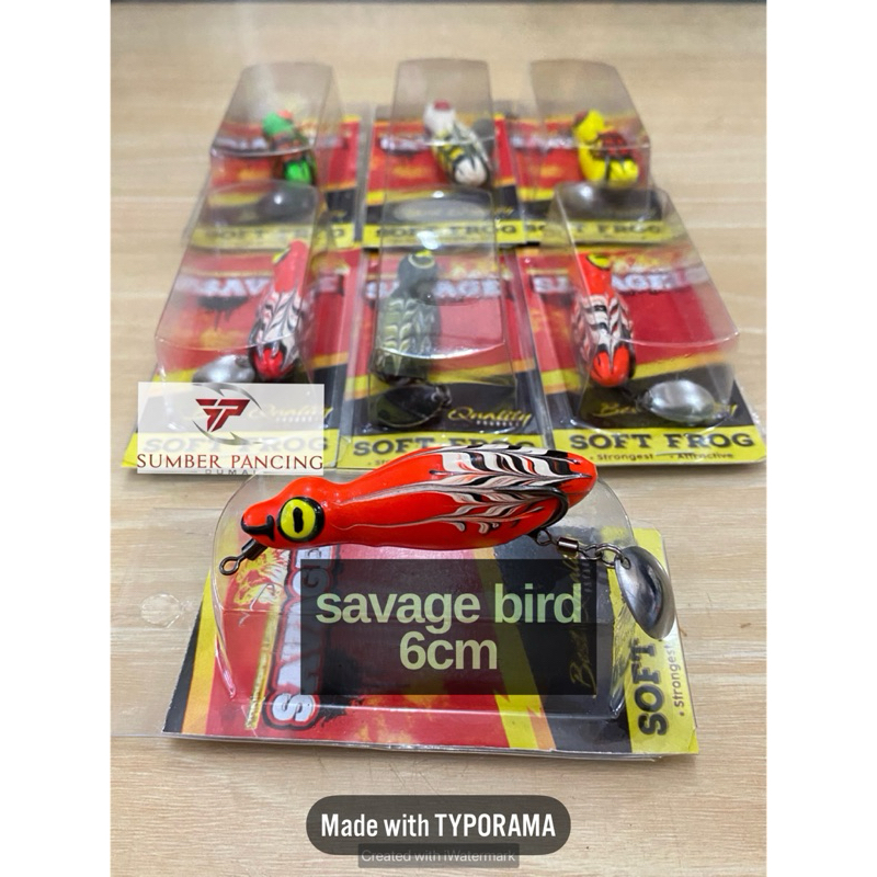 Umpan Savage Bird 6cm umpan ikan toman dan gabus