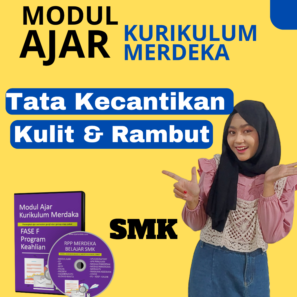 

MODUL AJAR MERDEKA SMK Tata Kecantikan Kulit Dan Rambut FASE F ( KELAS 11 12 ) KURIKULUM MERDEKA SMK