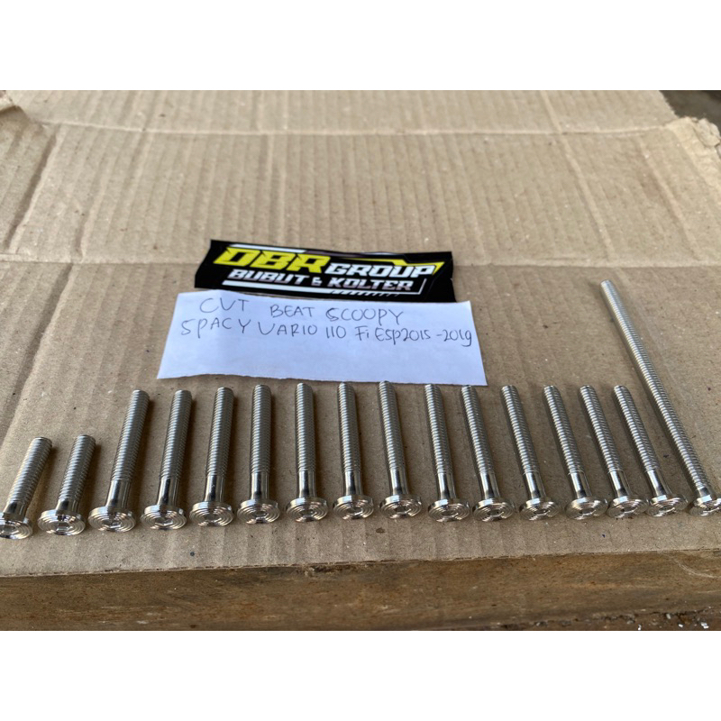 baut stainless cvt beat scoopy spacy vario 110 Fi ESP 2015-2019 L slim