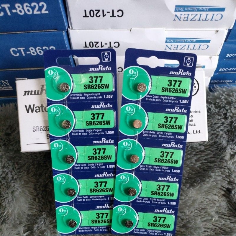 baterai murata original murata sr626sw-bea/377 626 murata ori sr626sw/377