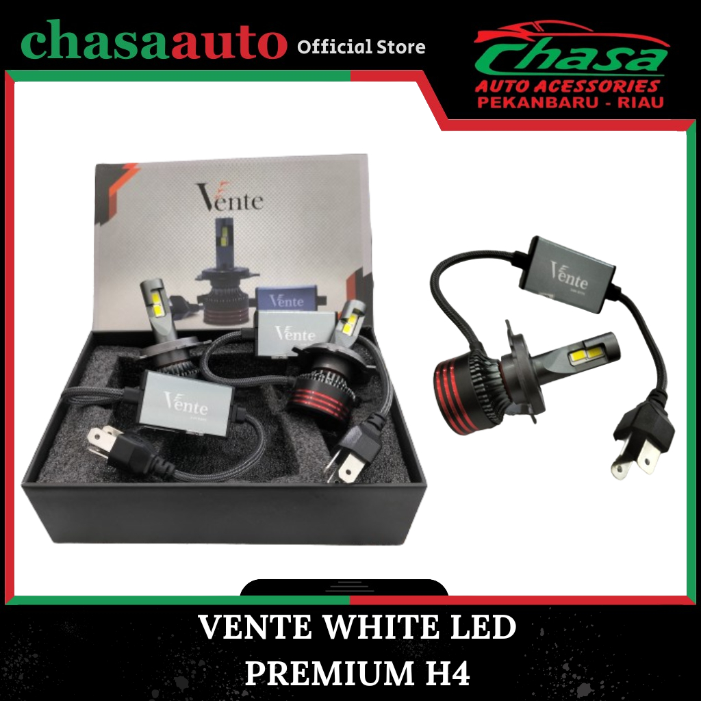 (CHASA) LAMPU LED MOBIL HEADLAMP FOGLAMP H4 VENTE WHITE PUTIH LED PREMIUM SERIES 80