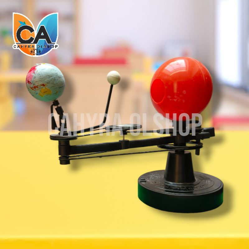 model gerhana. alat peraga gerhana matahari gerhana bulan. planetarium (FREE PACKING KAYU)