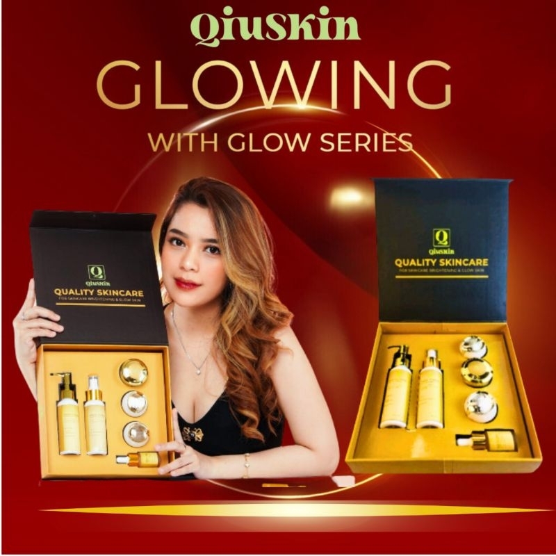 QiuSkin Quality Skincare Paket Set 6 Pcs Skincare Kualitas Terbaik Pemutih Wajah Dan
