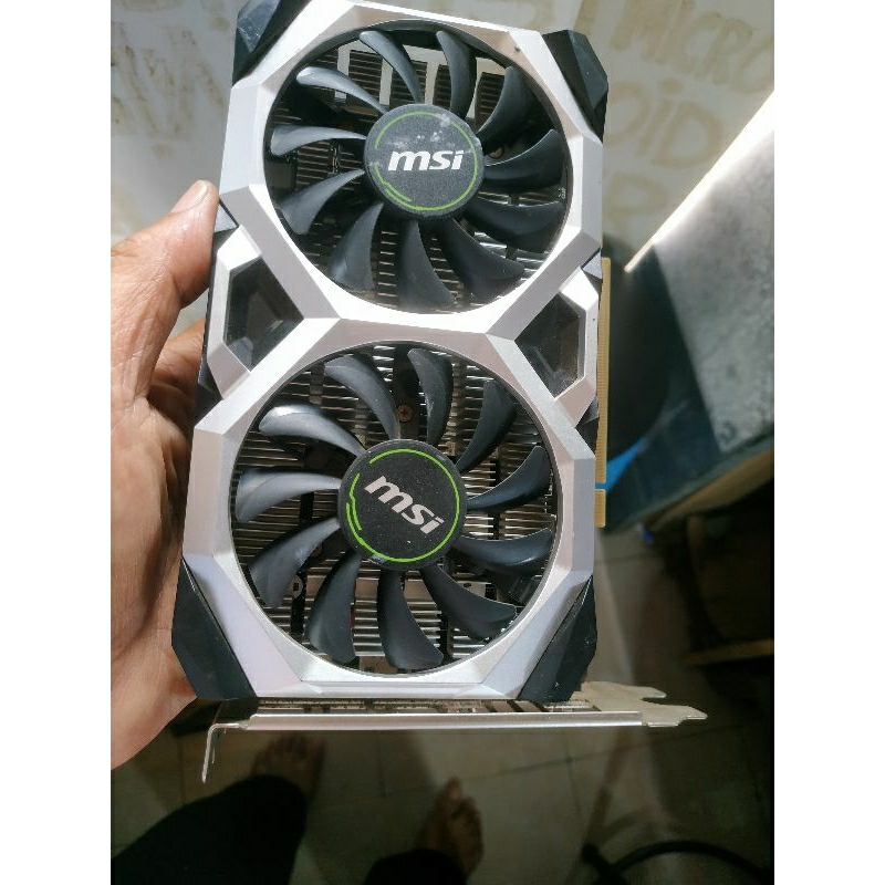 GTX 1650 super DDr6 4gb perlu pin power 6 pin batangan no display. harga pas nett aja