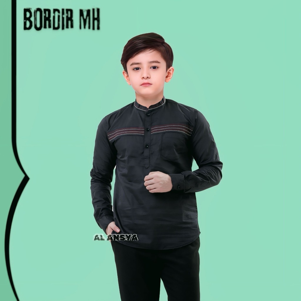 TERMURAH BAJU KOKO ANAK LAKI LAKI LENGAN PANJANG KEMKO MH ANAK LAKI LAKI UMUR 5-14 TAHUN