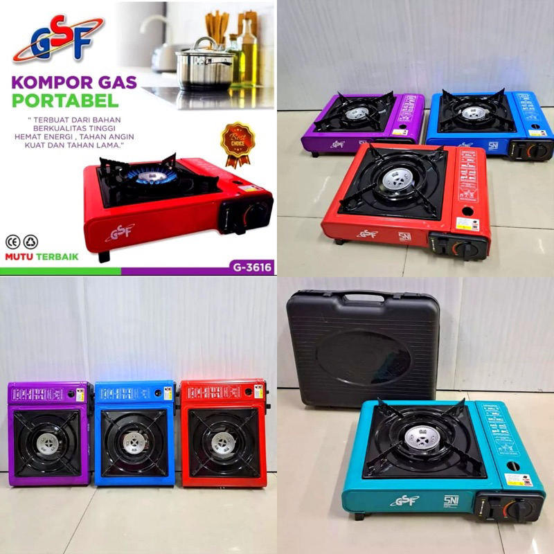 Kompor Gas Progas 1 Tungku Portable 2 in 1 / Kompor Gas Portable