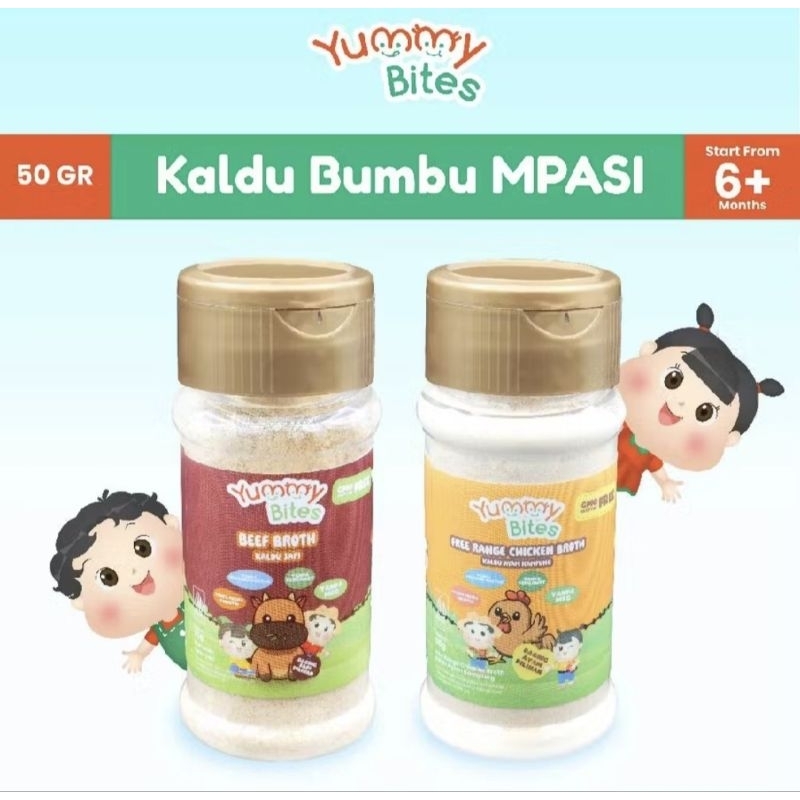 

YUMMY BITES | YUMMY BITES KALDU AYAM & SAPI NON GMO | KALDU MASAK MPASI