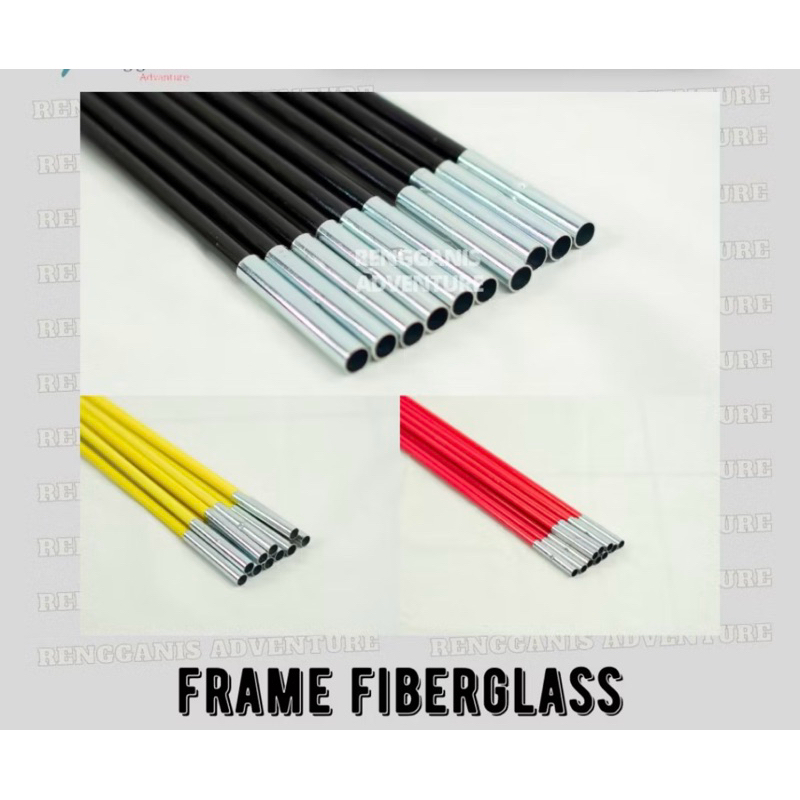 Rangka tenda 8.5 mm frame tenda tenda fiber bingkai tenda rangka tenda rangka flysheet tiang tenda