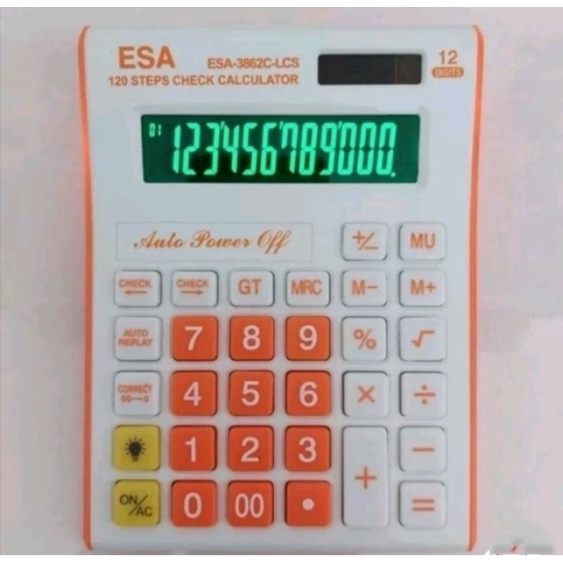 

KALKULATOR LED ESA-3862 LCS 12 DIGIT CHECK CORRECT