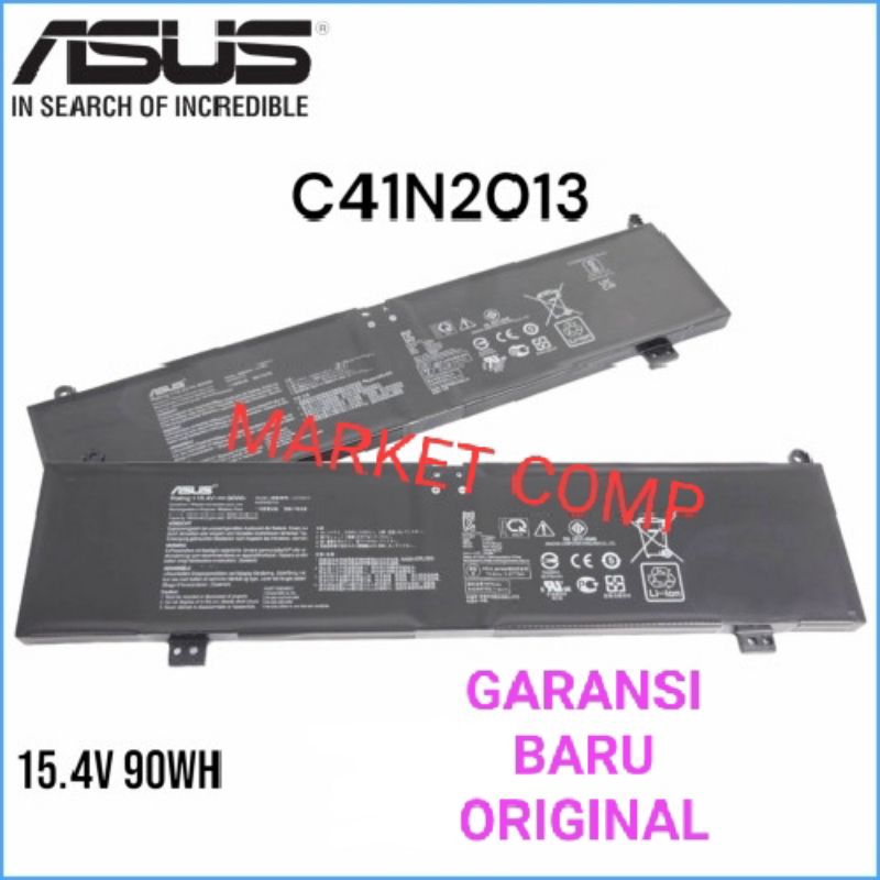 C41N2013 BATTERY ASUS GAMING BATERAI ASUS ROG ZEPHYRUS G16 GU603 GU603HE GU603HM GU603HR GU603Z GU60