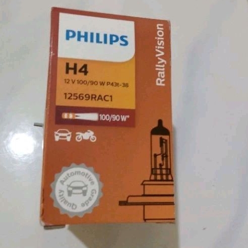 Philips Dop Halogen Lampu Mobil H4 90/100 Watt