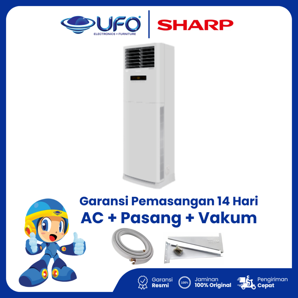 AC SHARP 5 PK Floor Standing Turbo Cool GSA48ACY