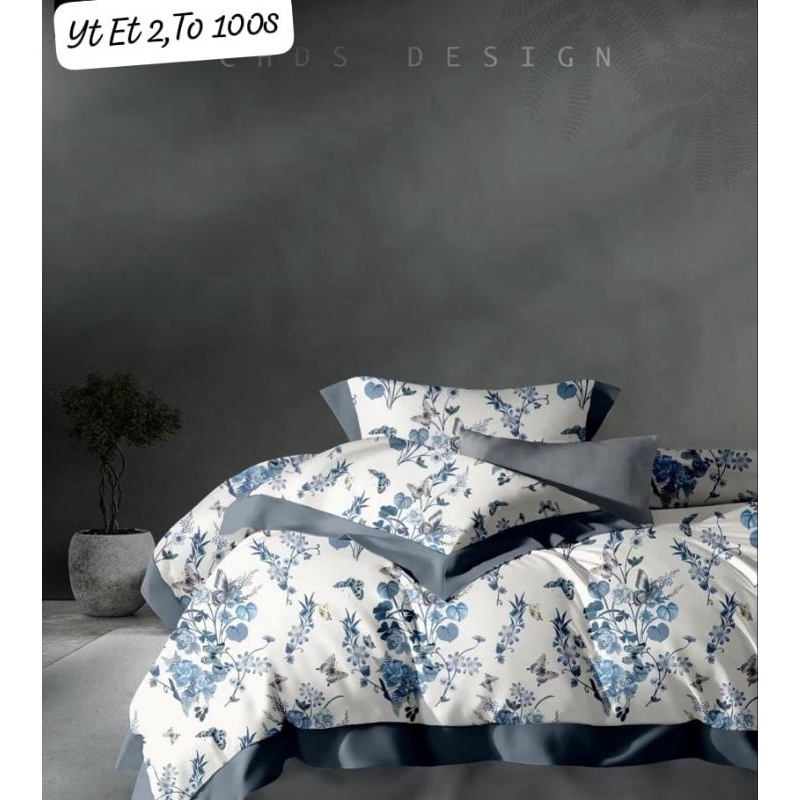 Sprei Sutra Organik Serat Bamboo 100s uk 100x200 s/d 200x200 T: 40/Sprei Silk Sutra Organic Motif/Sp