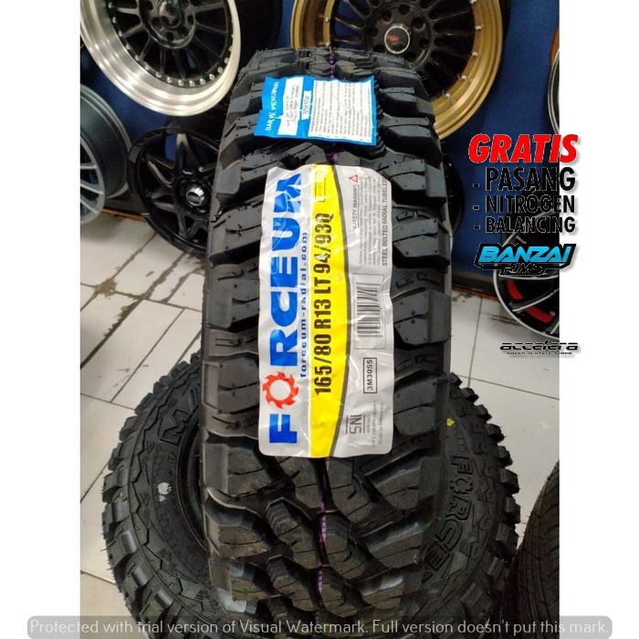 Ban Mobil Offroad Ring 13 Merek Forceum MT08 Ukuran 165 80 R13 Ban Kembang Kasar R 13