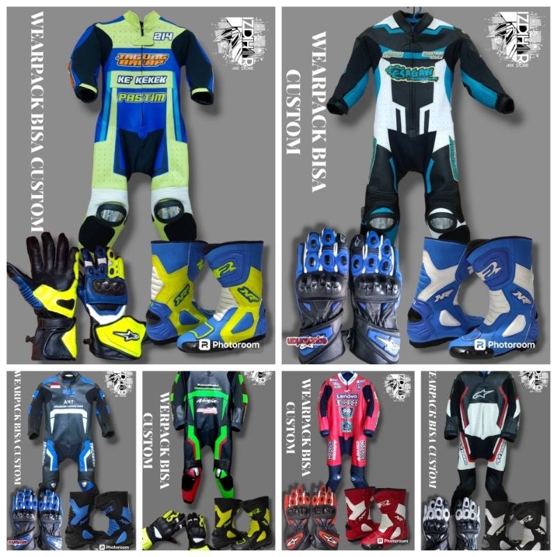 (NO COD) WEARPACK ROAD RACE OR DRAG RACE SUPERMOTO ANAK DAN DEWASA CUSTOM GAMBAR BEBAS SESUAI KEINGI