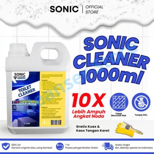 Pembersih kerak kamar mandi Toilet Cleaner Sonic 1000ml / pembersih porselen bersih mengkilat