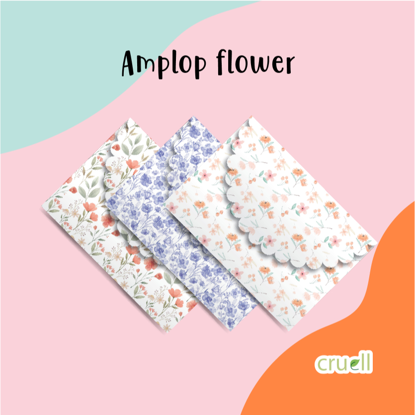 

Amplop Motif Bunga ukuran A6 1 pcs