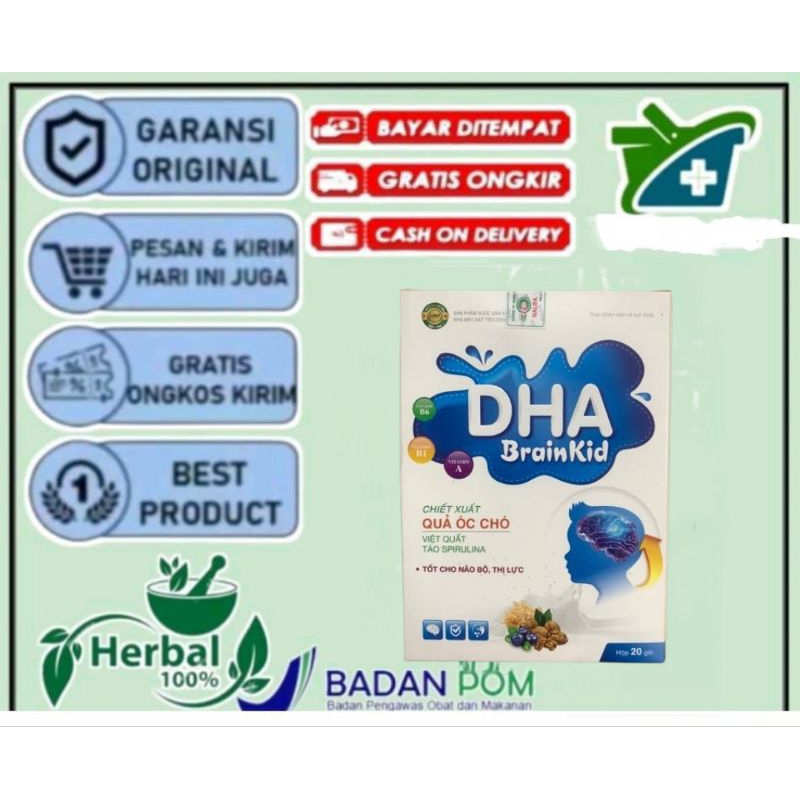 

VITAMIN NUTRISI OTAK ANAK CERDAS DHA BRAIN KID -DHA pengembangan Otak Anak - DHA BRAIN KID ORIGINAL