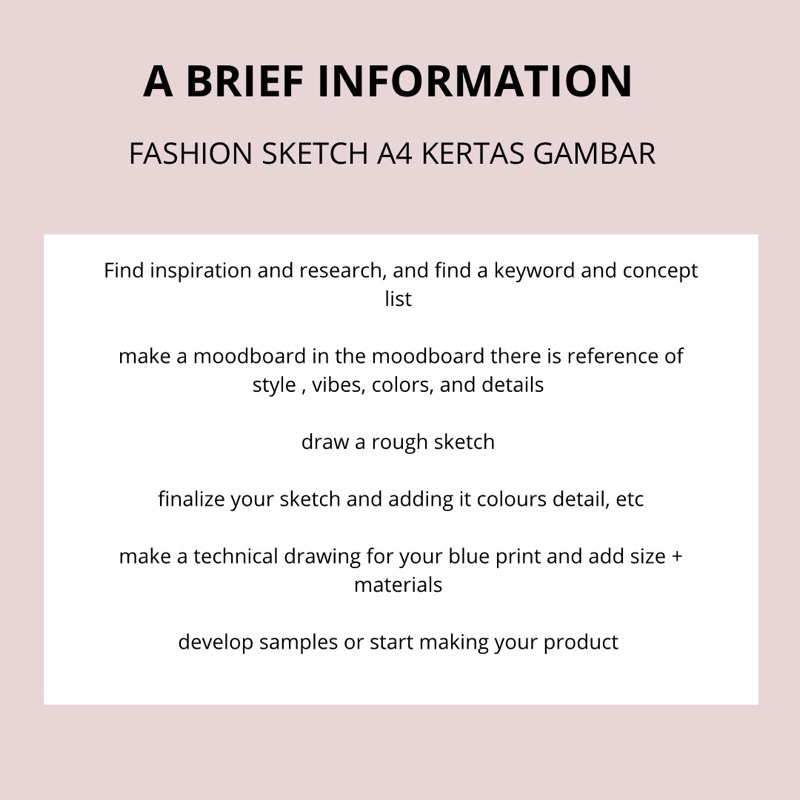 

fashion sketch A4 kertas gambar