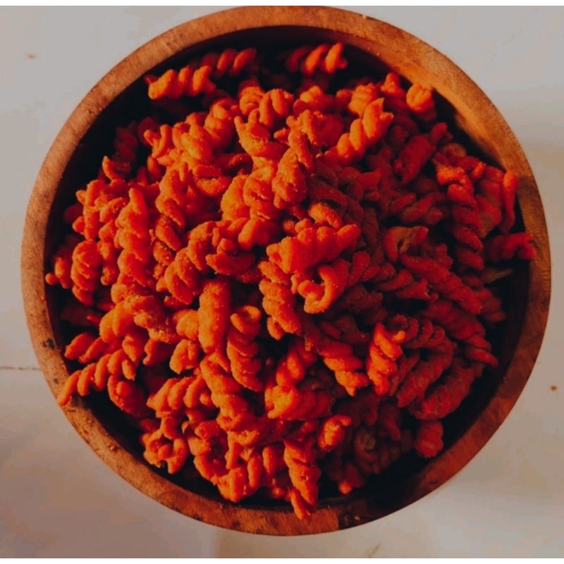 

Makaroni spiral/ulir/kriting daun jeruk 250 gram