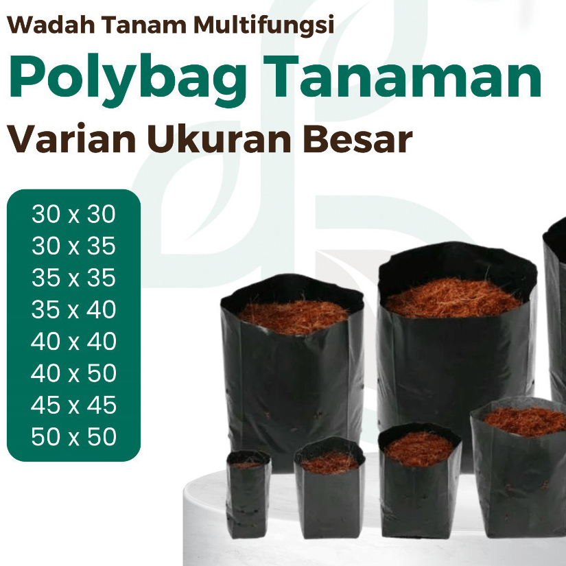Benih  - 1 Polybag Tanaman Aneka Ukuran Besar Bahan Tebal