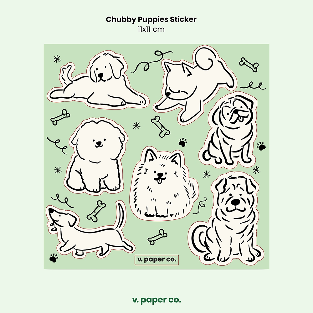 

Sticker Sheet - Chubby Series - V. Paper Co.