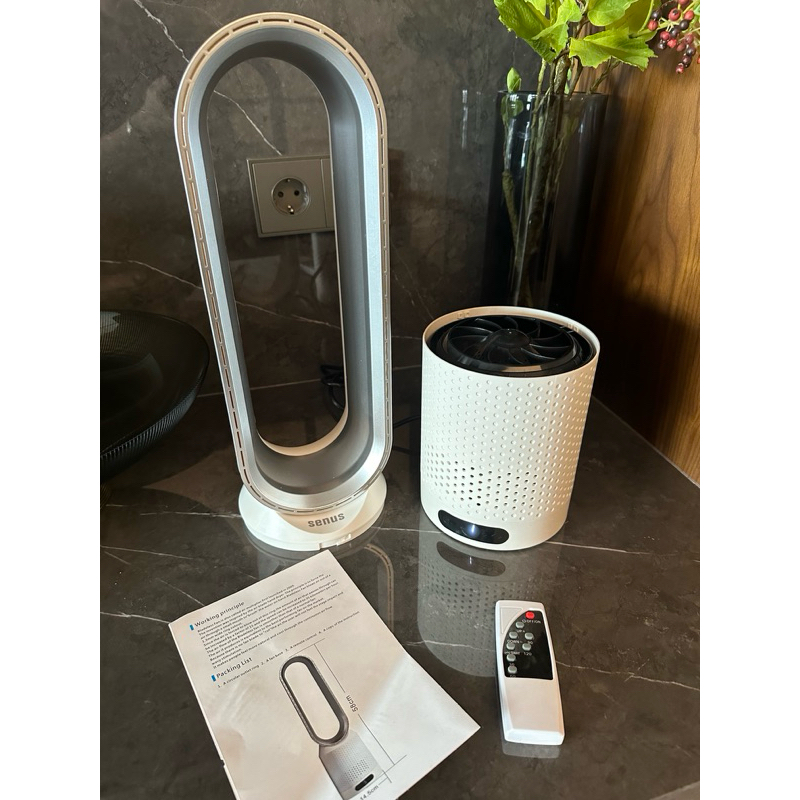 SENUS bladeless desk fan kipas angin meja tanpa baling