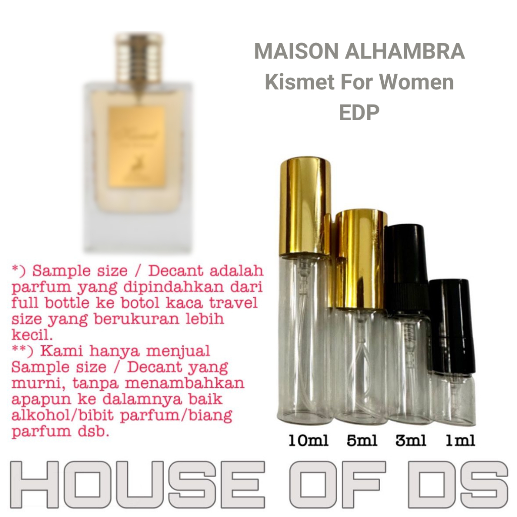 Decant Maison Alhambra Kismet For Women EDP 2ml/3ml/5ml/10ml