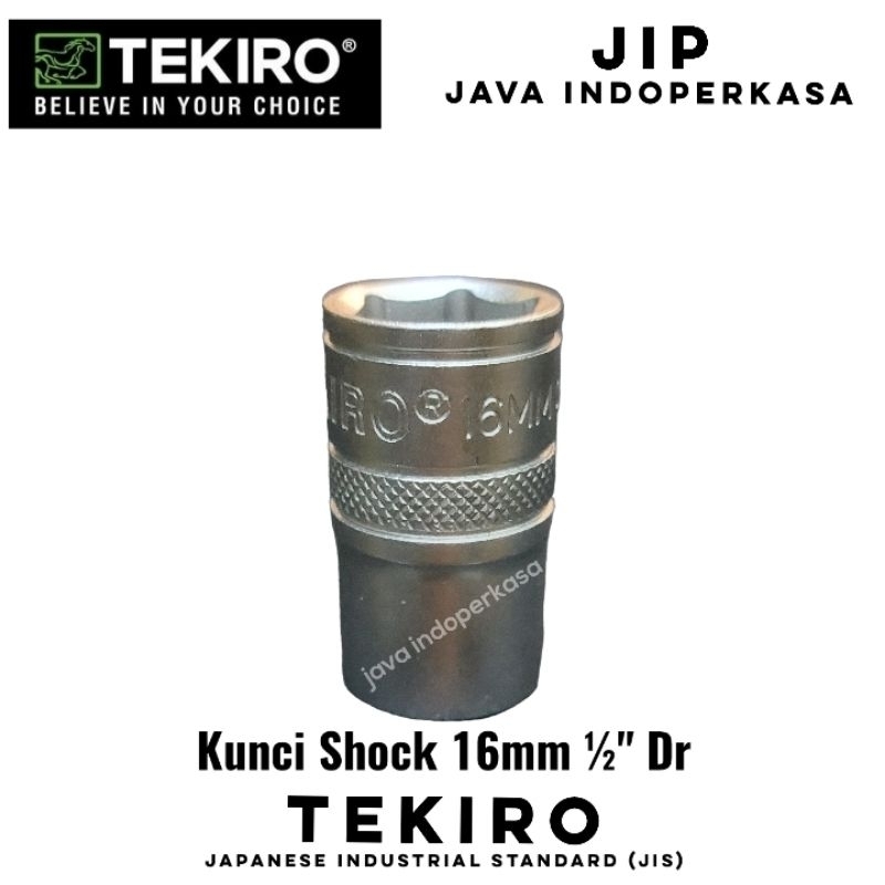 mata kunci sok 16 mm merk tekiro 1/2" Dr