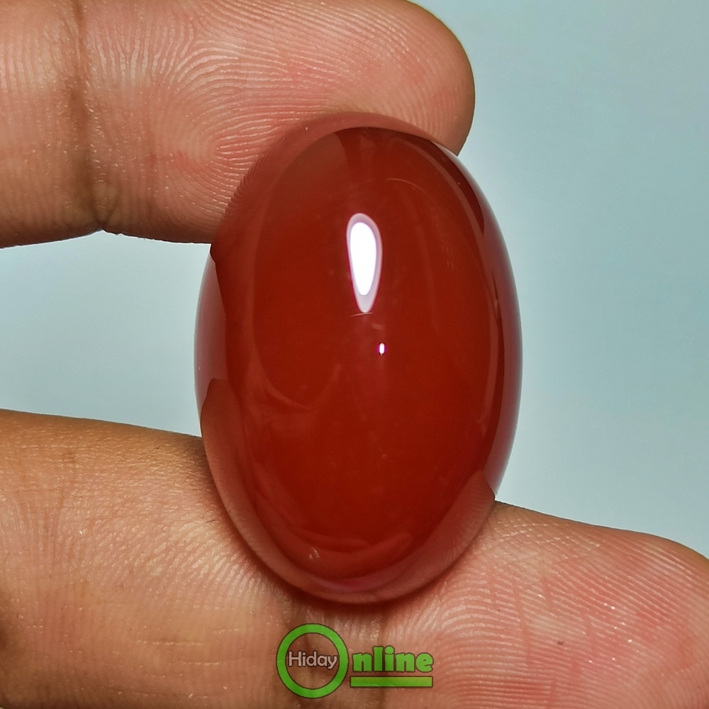 NATURAL BATU AKIK CEMPAKA REDDISH MIRIP RED BARON JUMBO