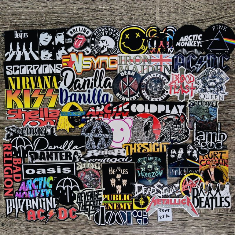

Paketan Stiker Band Pop Rock Metal Indie
