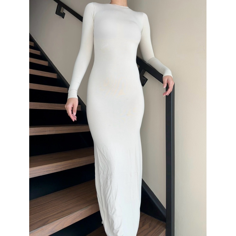 Arus the Brand Crew Neck Full Sleeve Long Dress