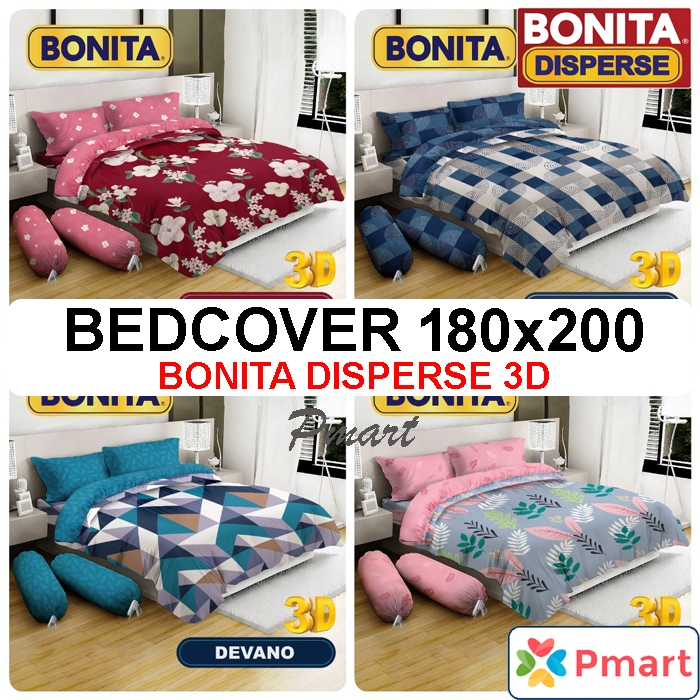 BEDCOVER BONITA KING / BEDCOVER BONITA 180x200 FLAT/ BEDCOVER SET 180x200 BONITA / BONITA BEDCOVER