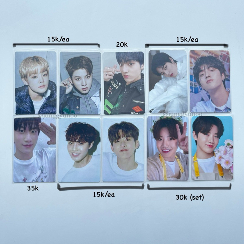 wts jual pc photocard treasure junkyu doyoung yedam jihoon junghwan haruto pop up blooming jikjin