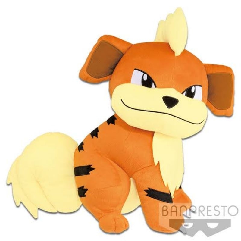 BANPRESTO Boneka Pokemon Growlithe Jumbo Life Size