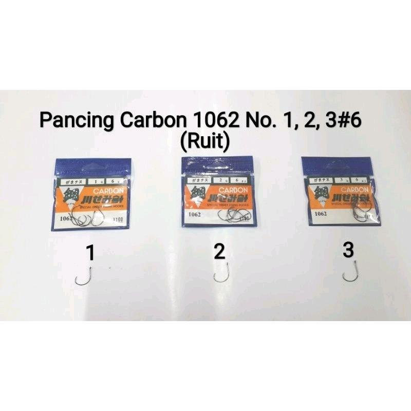 Mata Kail Pancing Udang Carbon 1062 (Ring Ruit)