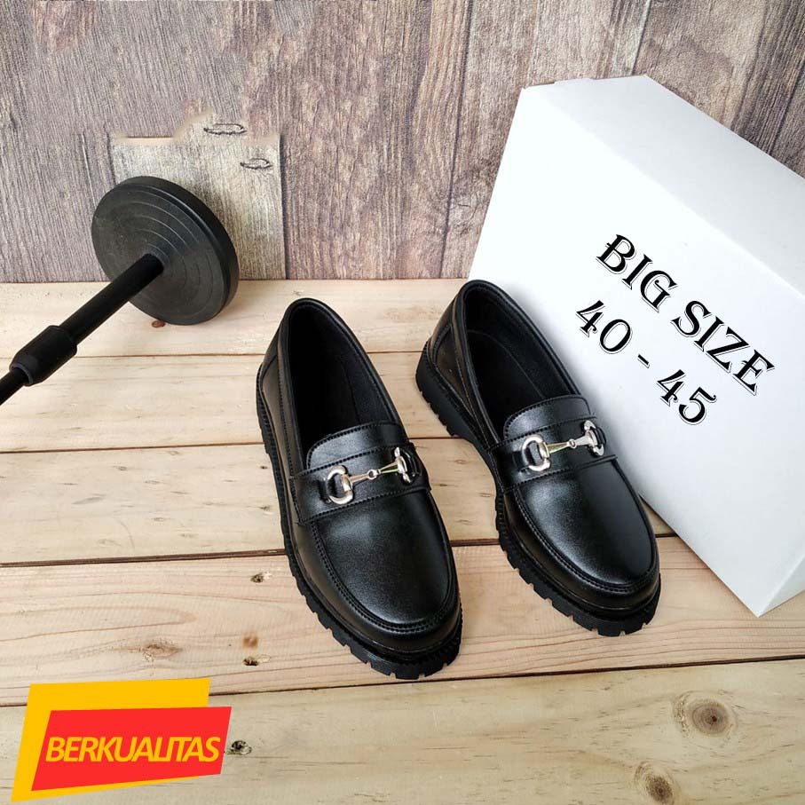 BIG SIZE - Sepatu Docmart Wanita Loafers Ukuran Besar Jumbo