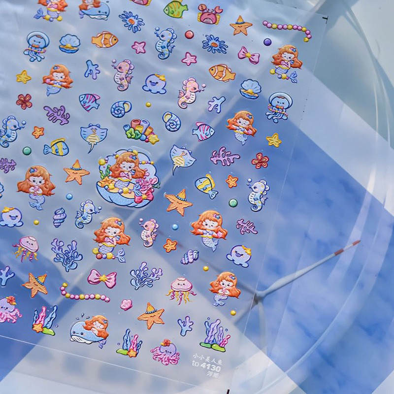 

STICKER LITTLE MERMAID TO 4130 FOR NAIL ART HIASAN KUKU