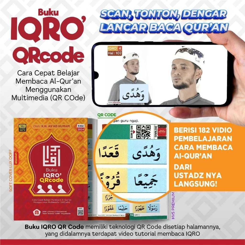 BUKU IQRO ANAK EDISI MILENIAL A5 AL-QOSBAH