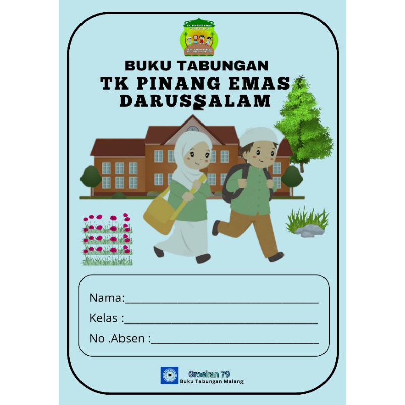 BUKU TABUNGAN CUSTOM LOGO DAN GAMBAR