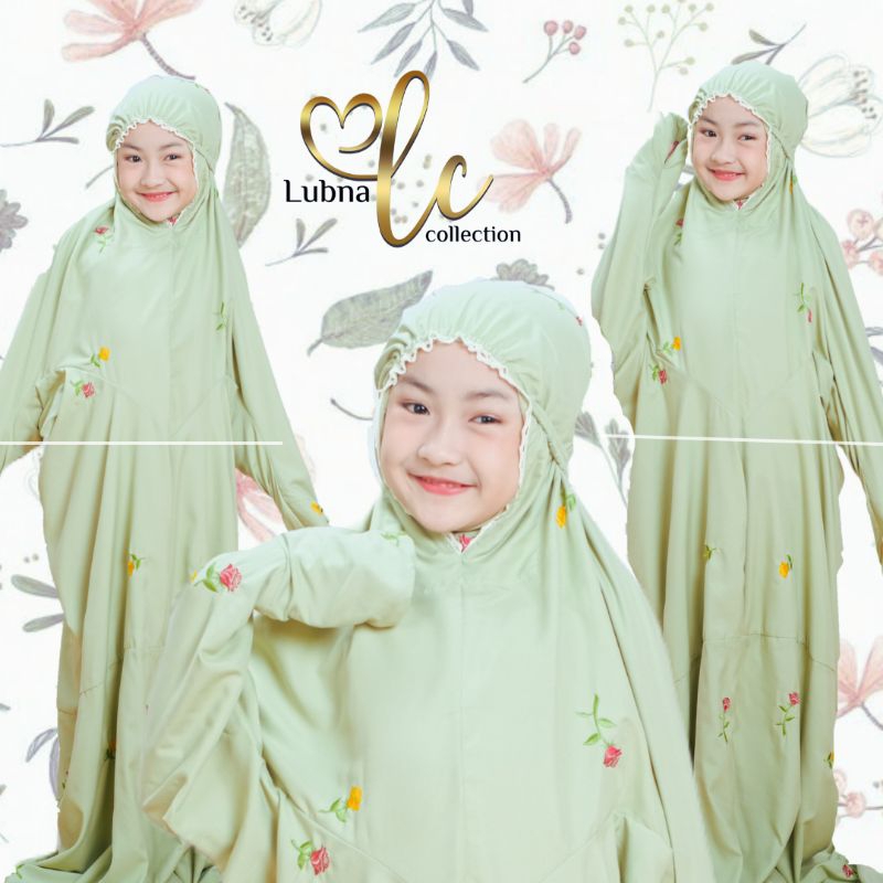 Mukena Terusan MAWAR Anak SD Remaja | Lubna