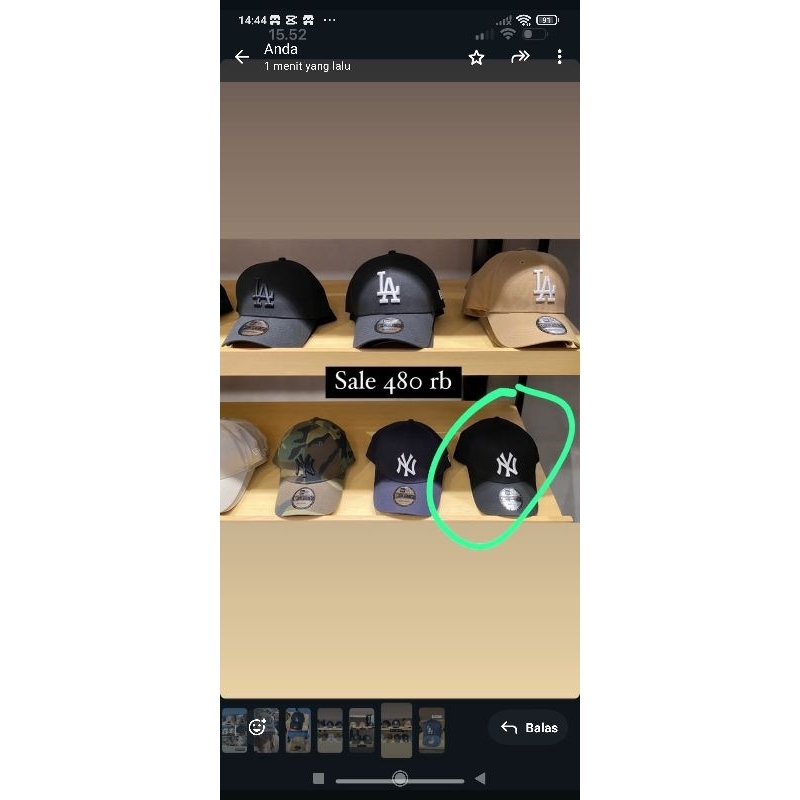 Topi new era hitam ny putih