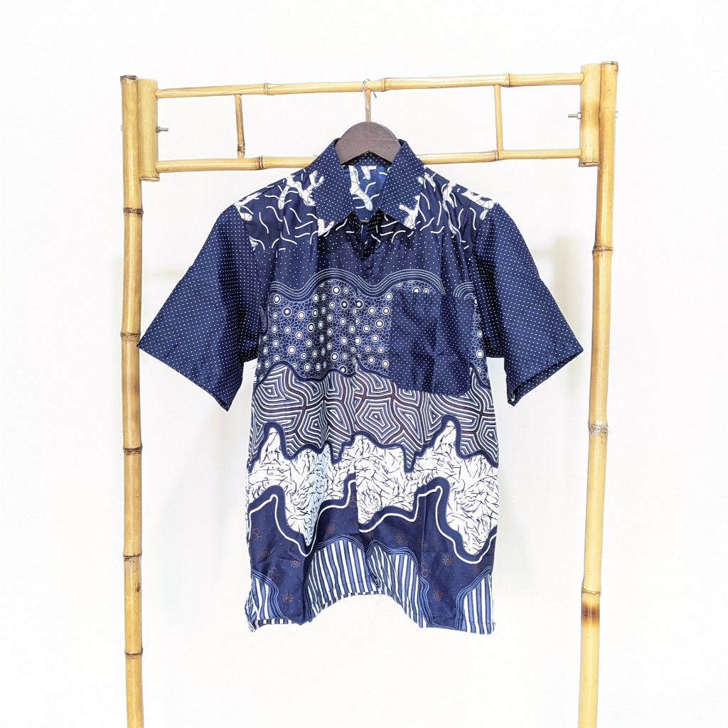 Kemeja Batik Pria Modern Lengan Pendek Batik Cowok Kualitas Original Jumbo Baju Batik Pria Pendek At
