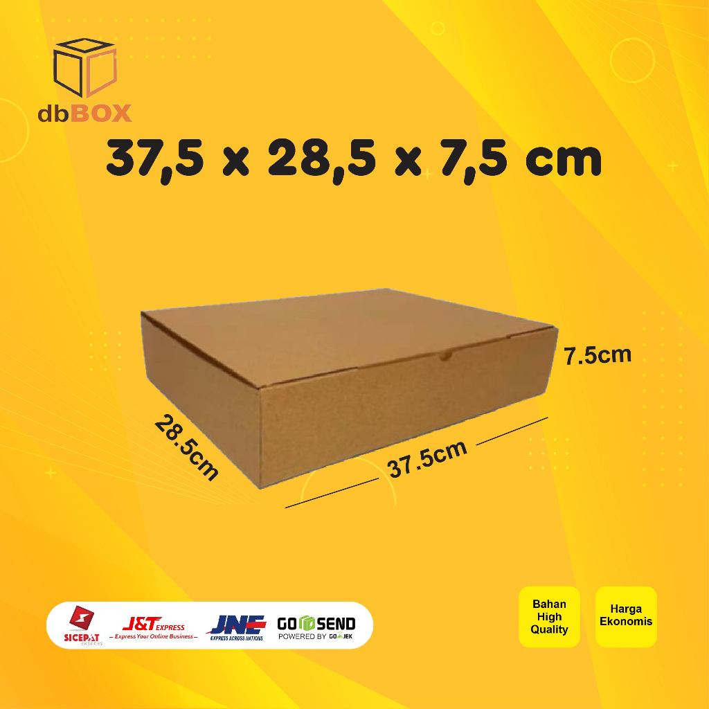 

Kardus 37,5x28,5x7,5 cm | Box Die Cut & Easy Usage | Box Kue Tart