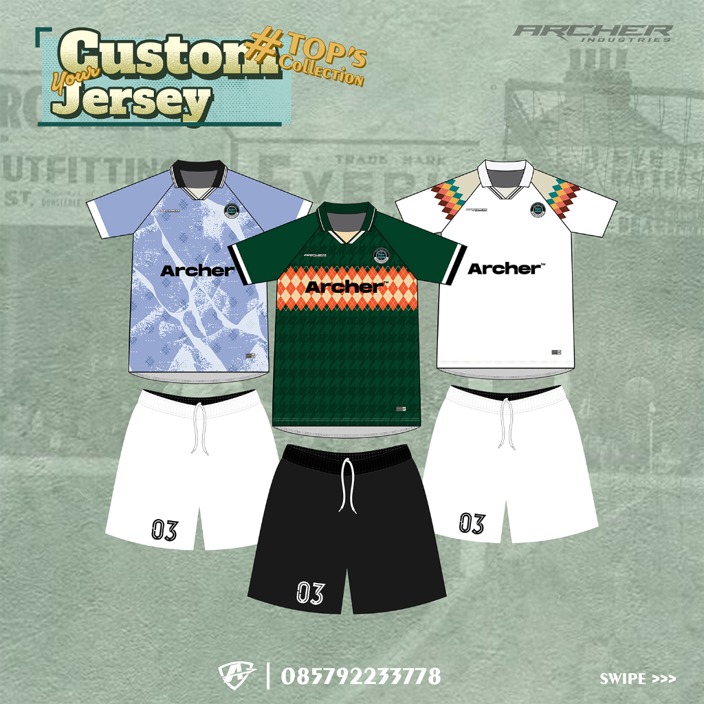 CUSTOM JERSEY RETRO CLASSIC SATUAN JERSEY FUTSAL & JERSEY SEPAK BOLA PRINTING SATUAN